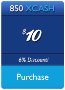 Buy 850 XCash - $10.00