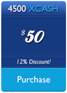 Buy 4500 XCash - $50.00
